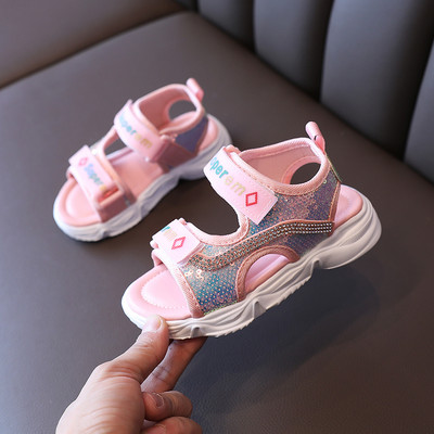 Model nou de sandale pentru copii cu paiete pentru fete