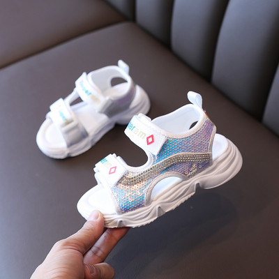 Model nou de sandale pentru copii cu paiete pentru fete