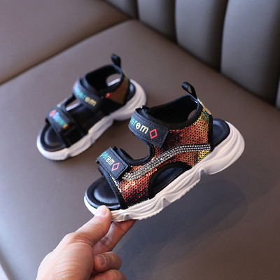 Model nou de sandale pentru copii cu paiete pentru fete