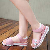 Sandale za djevojčice od umjetne kože s čičkom