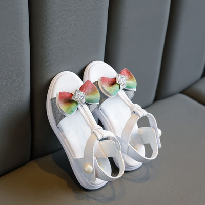 Sandale za djevojčice od umjetne kože s čičkom