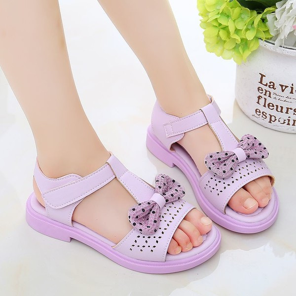 Sandale za djevojčice od umjetne kože s čičkom