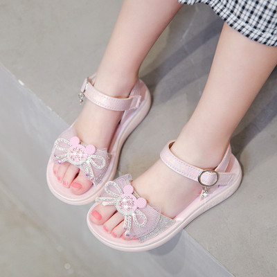 Sandale de vara model nou pentru o fata cu pietre de decor