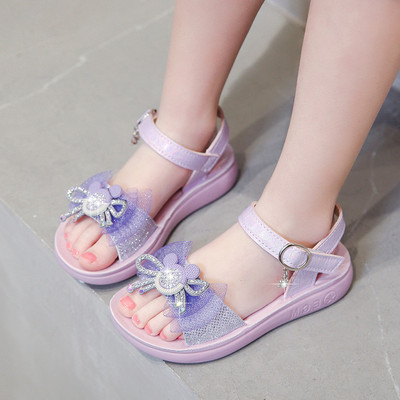 Sandale de vara model nou pentru o fata cu pietre de decor