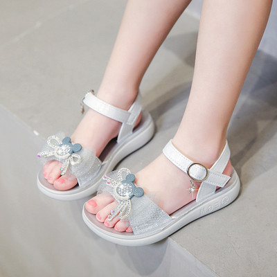 Sandale de vara model nou pentru o fata cu pietre de decor