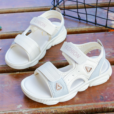 Model nou de sandale casual pentru copii cu autocolante pentru fete