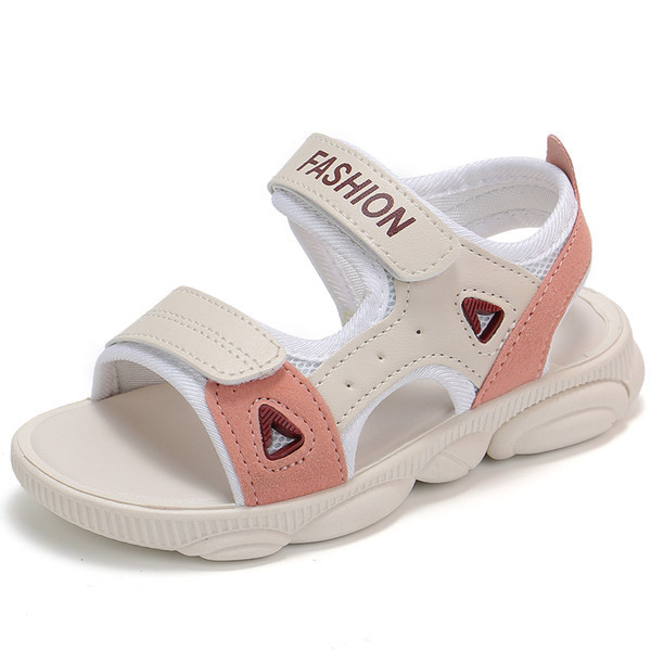 Model nou de sandale casual pentru copii cu autocolante pentru fete