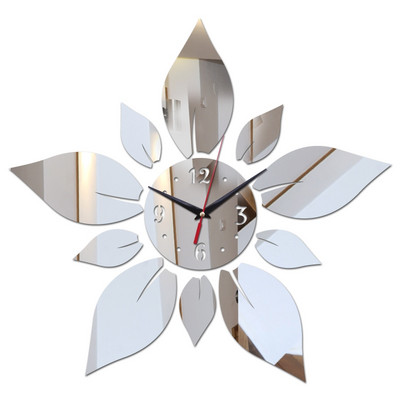Стенен часовник във формата на цвете