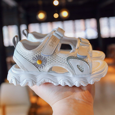 Sandale moderne pentru fete pentru copii cu broderie si autocolante