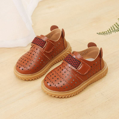 Sandale copii din piele cu autocolante - trei modele