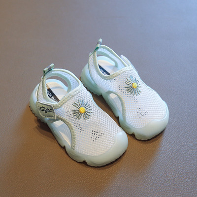 Sandale casual pentru copii cu plasă și broderie