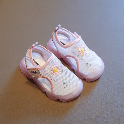 Sandale casual pentru copii cu plasă și broderie