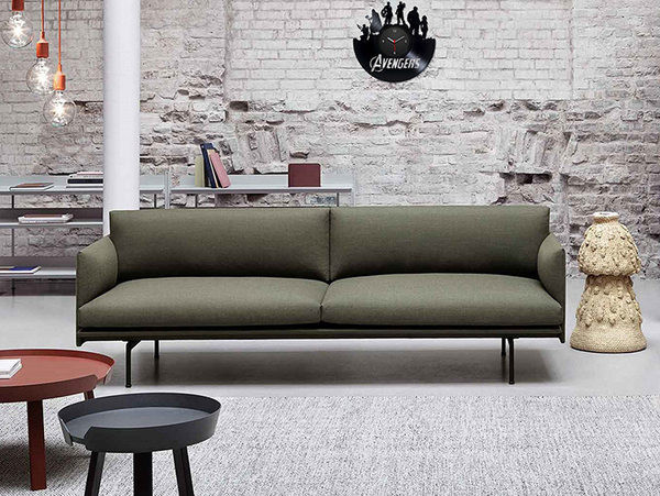 Ceas de perete rotund din vinil cu inscripția Avengers