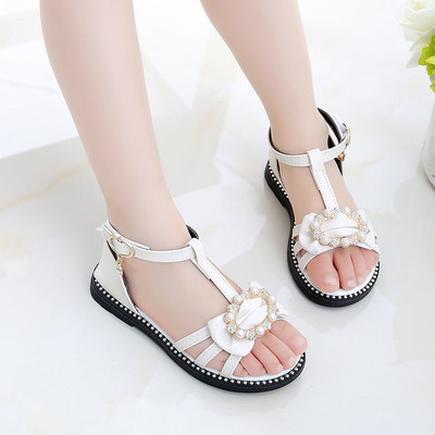 Model nou de sandale pentru fete cu efect strălucitor - stil roman