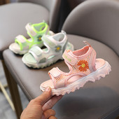 Sandale casual pentru fete cu broderie