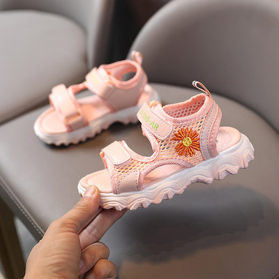 Sandale casual pentru fete cu broderie