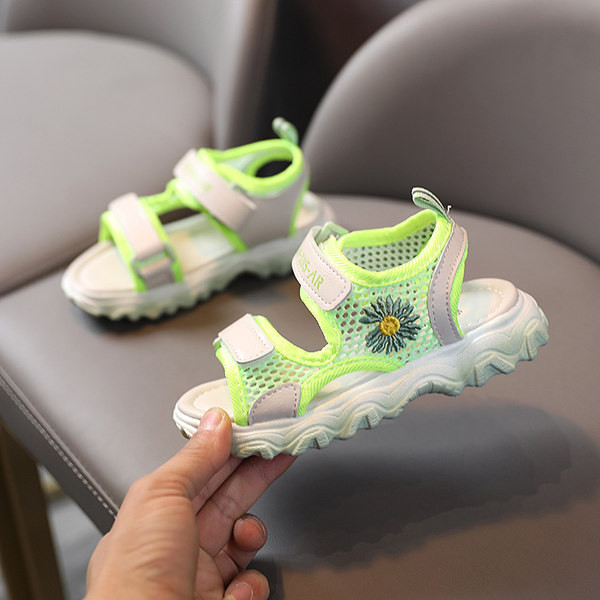 Sandale casual pentru fete cu broderie