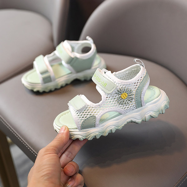 Sandale casual pentru fete cu broderie