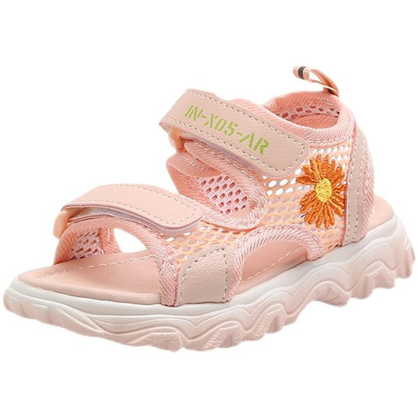 Sandale casual pentru fete cu broderie