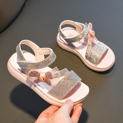 Model nou de sandale de vara pentru fete cu efect stralucitor