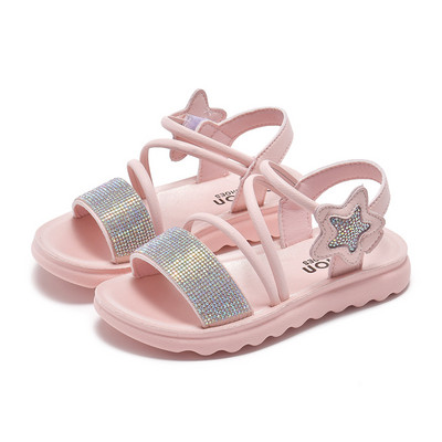 Model nou de sandale de vara pentru fete cu efect stralucitor