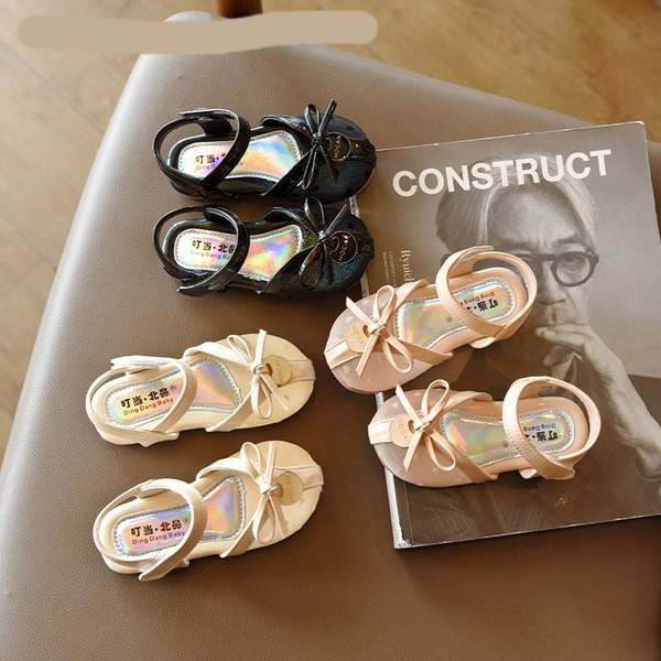 Sandale casual pentru copii cu panglica si autocolante in trei culori