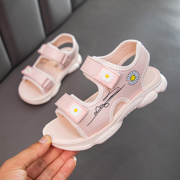 Sandale pentru copii cu velcro pentru fete