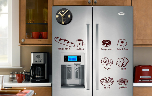 Μικρό διακοσμητικό ρολόι με μαγνητικό γάντζο