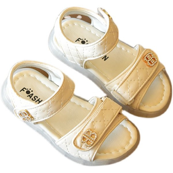 Sandale casual luminoase pentru copii cu autocolante