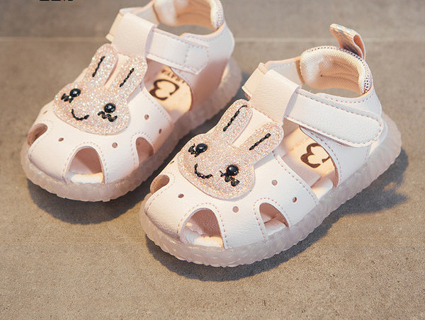 Sandale copii din piele cu petice