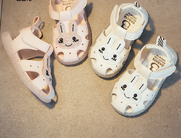 Sandale copii din piele cu petice