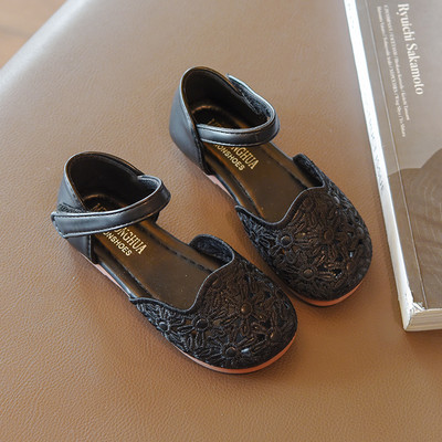 Sandale pentru copii cu petice și talpă plată pentru fete