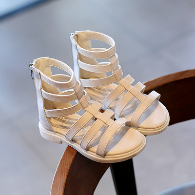 Model nou de sandale pentru copii din piele ecologica cu bretele pentru fete