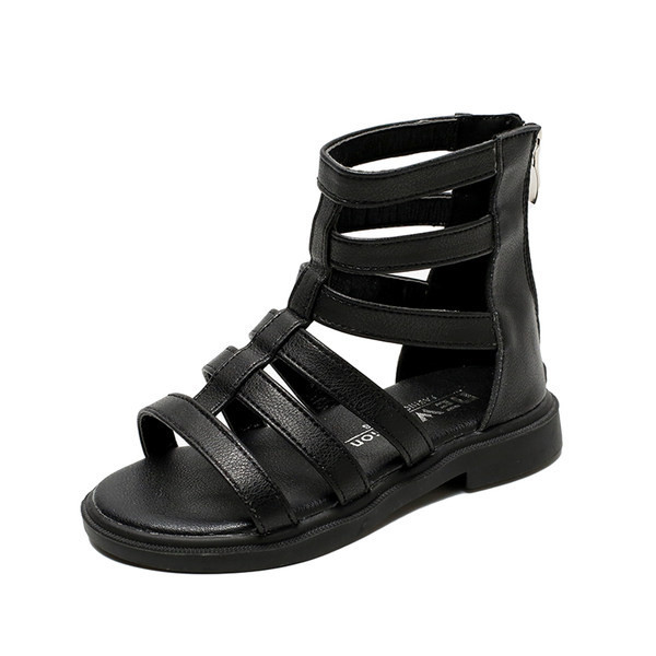 Model nou de sandale pentru copii din piele ecologica cu bretele pentru fete