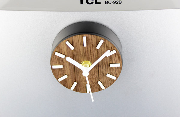 Ceas mic decorativ potrivit pentru frigider cu carlig magnetic in forma rotunda