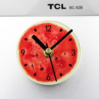 Μικρό διακοσμητικό ρολόι με μαγνητικό γάντζο με φρούτα