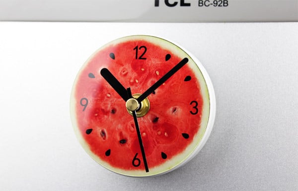 Mic potrivit pentru frigider ceas decorativ cu carlig magnetic cu fructe