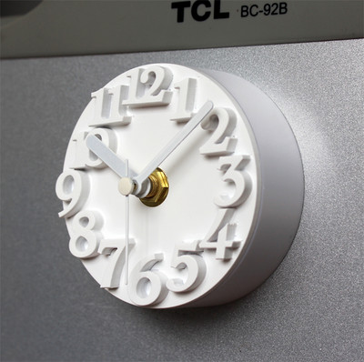 Mini ceas decorativ modern cu cârlig magnetic potrivit pentru frigider