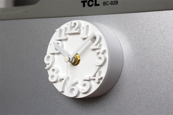 Mini ceas decorativ modern cu cârlig magnetic potrivit pentru frigider