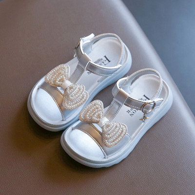 Sandale pentru copii cu elemente 3D și pietre