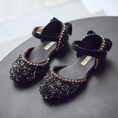 Aktualne dječje sjajne sandale sa trakom