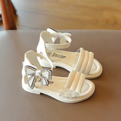 Sandale casual pentru copii cu bandă și panglică