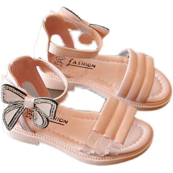Sandale casual pentru copii cu bandă și panglică