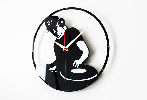Ceas de DJ rotund decorativ elegant din vinil