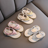 Sandale pentru copii actuale cu pietre și elastic