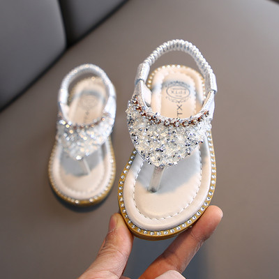 Sandale pentru copii actuale cu pietre și elastic