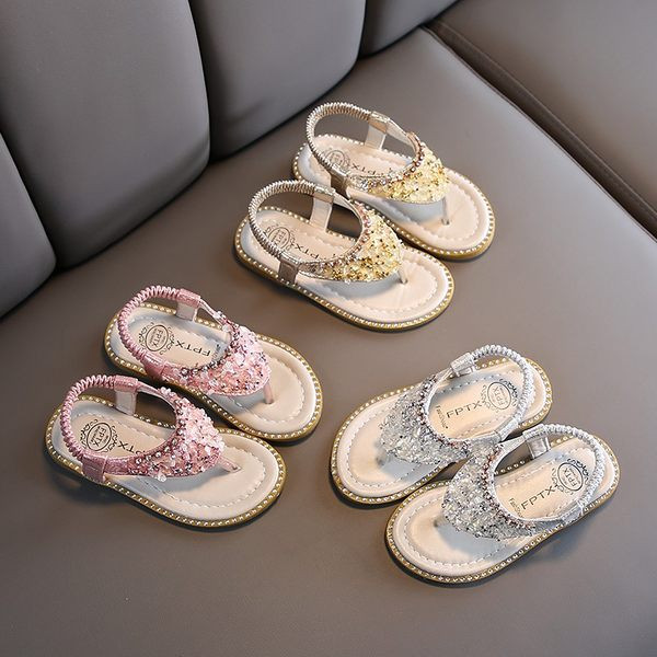 Sandale pentru copii actuale cu pietre și elastic