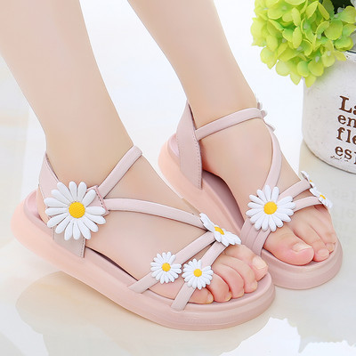 Sandale din silicon model nou cu flori potrivite pentru plaja