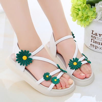 Sandale din silicon model nou cu flori potrivite pentru plaja