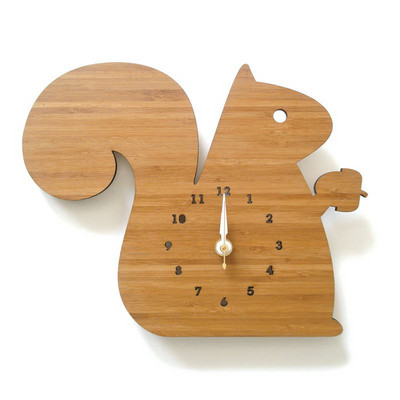 Ρολόι τοίχου σε σχήμα σκίουρου